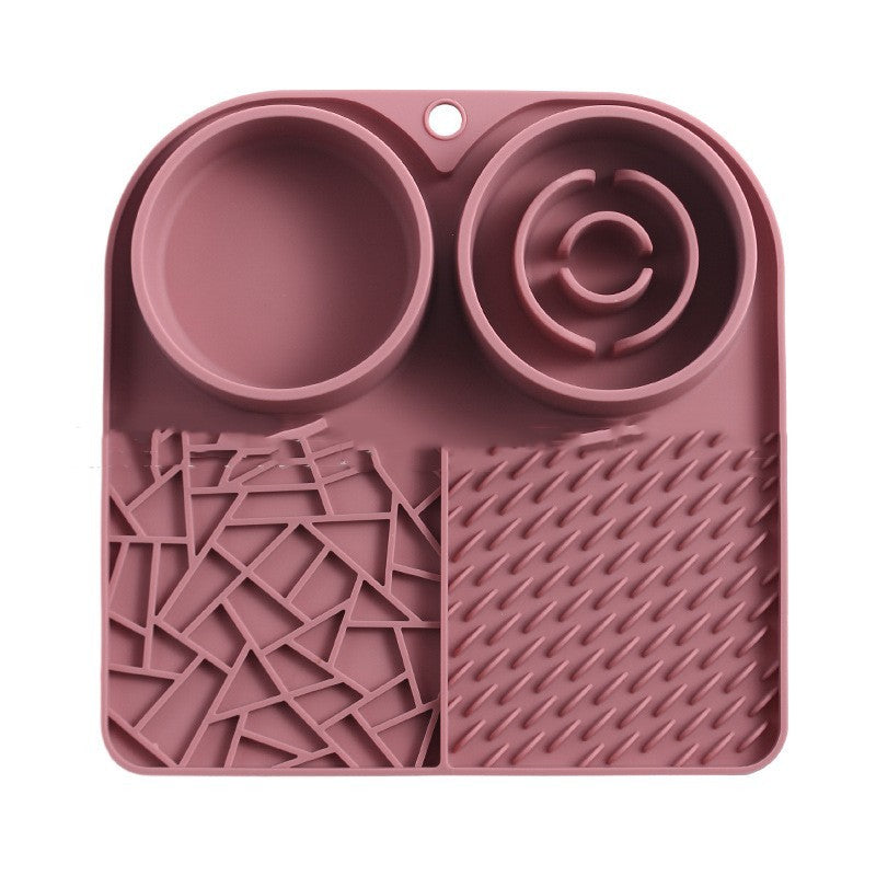 HKM-470675 Silicone Pet Slow Food Mat Strong Suction Cup