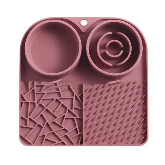 HKM-470675 Silicone Pet Slow Food Mat Strong Suction Cup