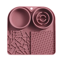 HKM-470675 Silicone Pet Slow Food Mat Strong Suction Cup