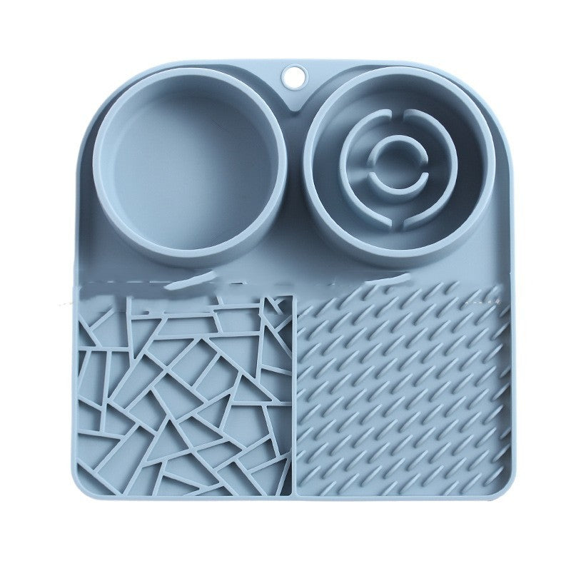 HKM-470675 Silicone Pet Slow Food Mat Strong Suction Cup