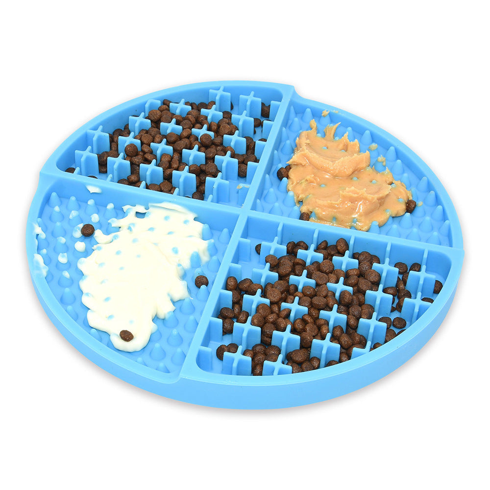 HKM-470675 Silicone Pet Slow Food Mat Strong Suction Cup