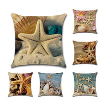 HKM-470739 Hand-Woven Macrame Cushion Cover - 45x45cm Beach Style Linen Pillowcase for Home Decor