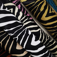HKM-470739 Zebra Print PVC Leather Fabric for Shoes, Bags, and Luggage - 1.0mm Thickness, 137cm Width