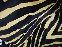 HKM-470739 Zebra Print PVC Leather Fabric for Shoes, Bags, and Luggage - 1.0mm Thickness, 137cm Width