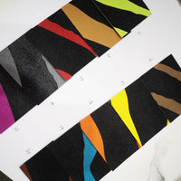 HKM-470739 Zebra Print PVC Leather Fabric for Shoes, Bags, and Luggage - 1.0mm Thickness, 137cm Width