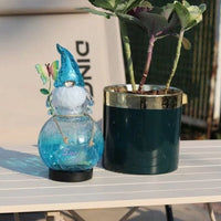HKM-470867 Acrylic Elf Ornament for Outdoor Garden Decoration - Sky Blue Resin Craft, Modern Simplicity Design