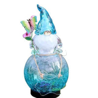 HKM-470867 Acrylic Elf Ornament for Outdoor Garden Decoration - Sky Blue Resin Craft, Modern Simplicity Design