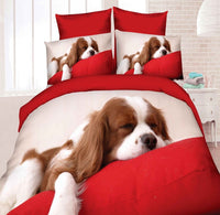 HKM-470867 Brushed 3D Four-Piece Bedding Set with Floral Design in Polyester Fiber