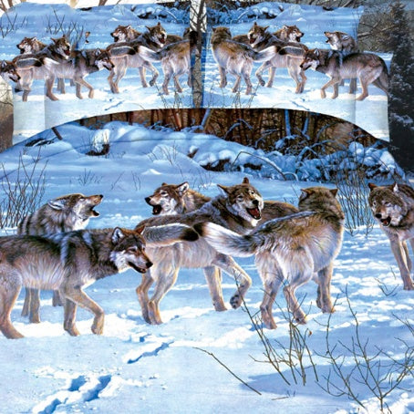 KTX-470867 Brushed 3D Four-Piece Bedding Set with Floral Design in Polyester Fiber