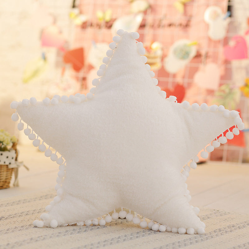 HKM-470867 Nordic Style Moon Cloud Five-Pointed Star Pillow for Teens