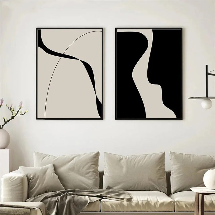 HKM-470995 Abstract Canvas Wall Art – Nordic Style Decorative Painting in Various Sizes