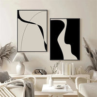 HKM-470995 Abstract Canvas Wall Art – Nordic Style Decorative Painting in Various Sizes