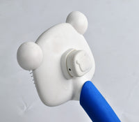 HKM-470995 Pet Floating Comb Brush for Dogs - Yellow and Blue ABS Hair Removal Tool