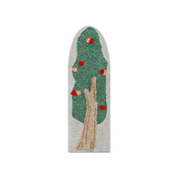 HKM-471123 Tulip Carpet for Girls' Bedroom - Modern Polyester Bedside Mat, 420MM x 1500MM, Spring Green Design