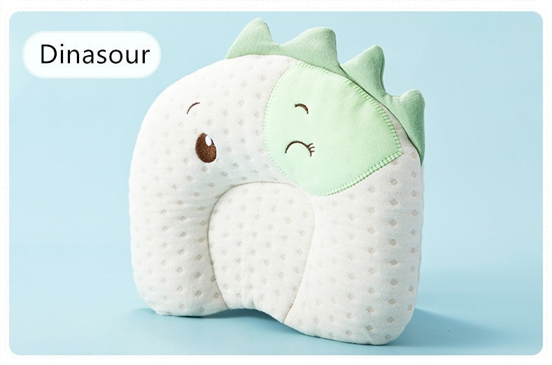 HKM-471187 Baby Shaping Pillow to Prevent Head Deviation - Breathable Cotton with Natural Latex Filling, 25.5*28CM
