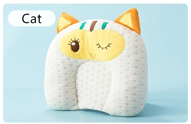 HKM-471187 Baby Shaping Pillow to Prevent Head Deviation - Breathable Cotton with Natural Latex Filling, 25.5*28CM