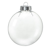 HKM-471187 Transparent Christmas Plastic Ball Bulb Decorations - Various Shapes Available