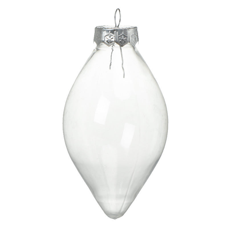 HKM-471187 Transparent Christmas Plastic Ball Bulb Decorations - Various Shapes Available