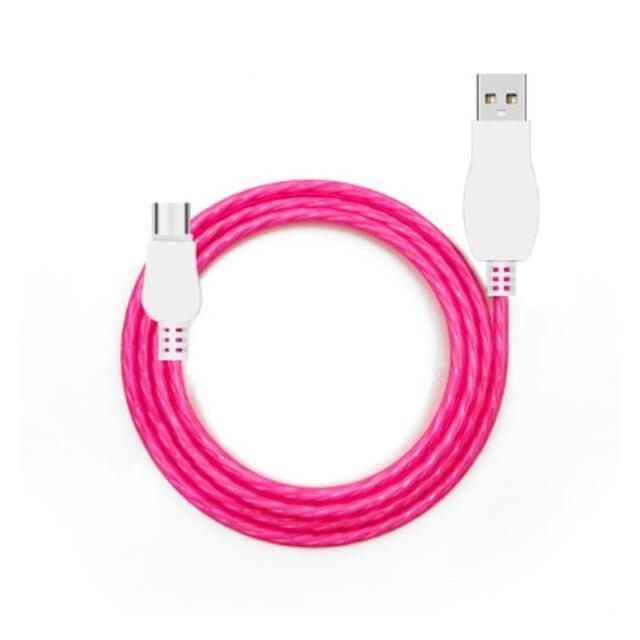 HKM-471251 1M TPE Charging Cable for iPhone and Android Devices - Data Transmission, 2.4A Current, Multiple Colors Available