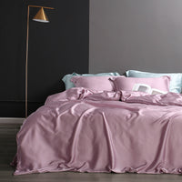 HKM-471379 Lyocell Fiber Simple Duvet Cover Set - Twin/Queen/King Sizes Available