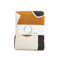 HKM-471379 Nordic Style Semi-Velvet Knitted Blanket with Floral Pattern, 130x160CM