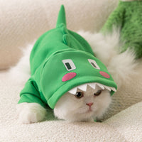 HKM-471635 Adorable Two-Legged Puppy Halloween Cat Hoodie in Milk Silk for Small to Extra Large Pets