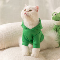 HKM-471635 Adorable Two-Legged Puppy Halloween Cat Hoodie in Milk Silk for Small to Extra Large Pets