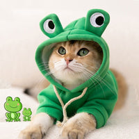 HKM-471635 Adorable Two-Legged Puppy Halloween Cat Hoodie in Milk Silk for Small to Extra Large Pets