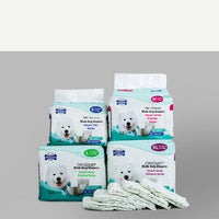 HKM-471891 Adjustable Male Dog Diaper - Urine Protection for Small to Extra Large Dogs - White
