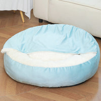 HKM-472019 Cozy Orthopedic Dog Bed with Hooded Blanket - Waterproof and Dirt Resistant for Cats and Puppies