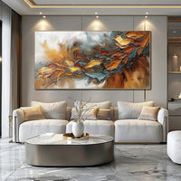 HKM-472147 Large Hand-Painted Abstract Oil Painting on Canvas for Modern Home Decor