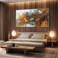 HKM-472147 Large Hand-Painted Abstract Oil Painting on Canvas for Modern Home Decor