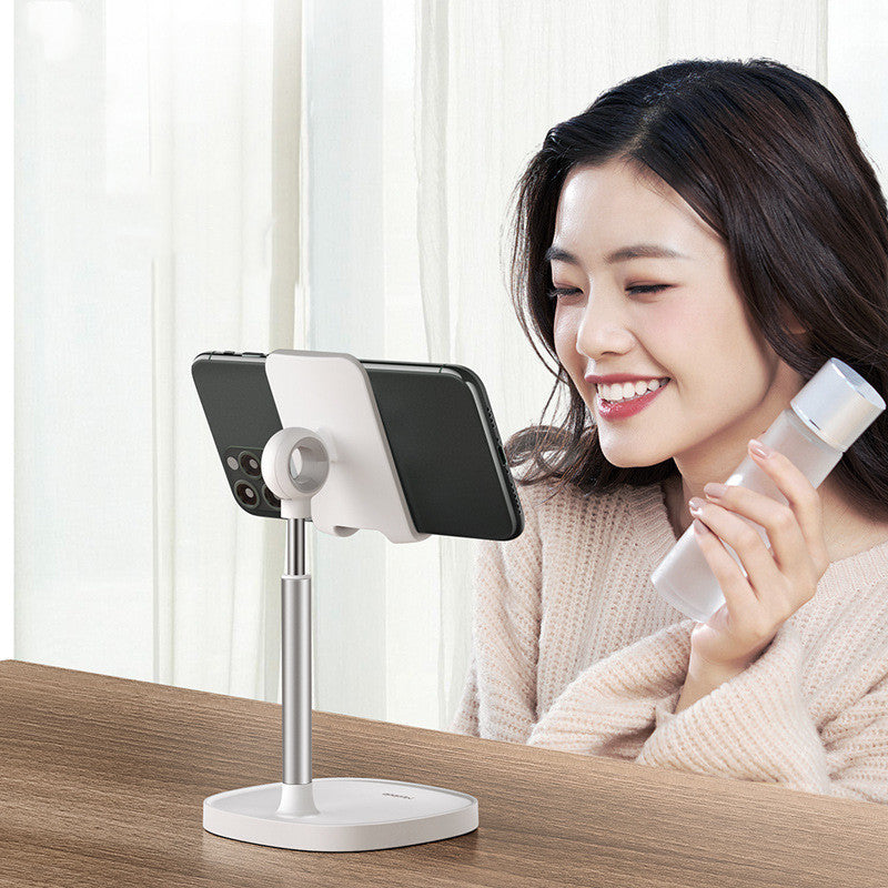 HKM-472275 Adjustable Rotating Desktop Stand for Mobile Phones and Tablets - Available in White and Black