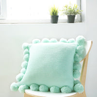 HKM-472275 Hanging Ball Pillowcase - Soft Acrylic Fiber, 45x45cm, Easy Care at 30°C