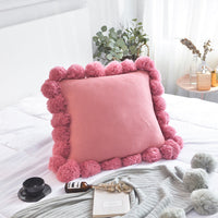 HKM-472275 Hanging Ball Pillowcase - Soft Acrylic Fiber, 45x45cm, Easy Care at 30°C