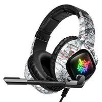 HKM-472275 RGB Gaming Headset with Noise-Cancellation Microphone for Xbox One and PS4, Comfortable Over-Ear Headphones