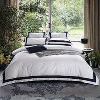 HKM-472531 Satin Sheet Set - Four-Piece Bedding Collection for Comfort and Style