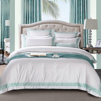 HKM-472531 Satin Sheet Set - Four-Piece Bedding Collection for Comfort and Style