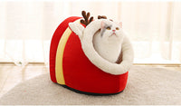 HKM-472595 Fashionable Warm Christmas Snow House Pet Nest Mat