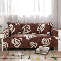 HKM-472595 Super Stretchable Geometric Sofa Slipcover for Three-Seater Couch, Polyester Fabric