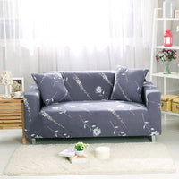 HKM-472595 Super Stretchable Geometric Sofa Slipcover for Three-Seater Couch, Polyester Fabric