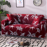 HKM-472595 Super Stretchable Geometric Sofa Slipcover for Three-Seater Couch, Polyester Fabric