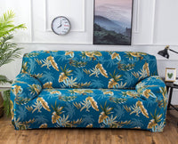 HKM-472595 Super Stretchable Geometric Sofa Slipcover for Three-Seater Couch, Polyester Fabric
