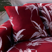 HKM-472595 Super Stretchable Geometric Sofa Slipcover for Three-Seater Couch, Polyester Fabric