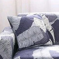 HKM-472595 Super Stretchable Geometric Sofa Slipcover for Three-Seater Couch, Polyester Fabric
