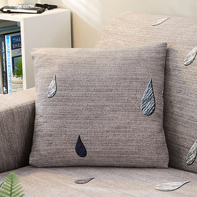 HKM-472595 Super Stretchable Geometric Sofa Slipcover for Three-Seater Couch, Polyester Fabric