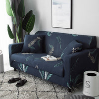 HKM-472595 Super Stretchable Geometric Sofa Slipcover for Three-Seater Couch, Polyester Fabric