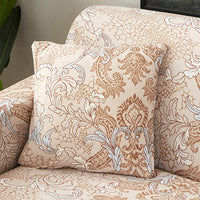 HKM-472595 Super Stretchable Geometric Sofa Slipcover for Three-Seater Couch, Polyester Fabric