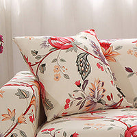 HKM-472595 Super Stretchable Geometric Sofa Slipcover for Three-Seater Couch, Polyester Fabric