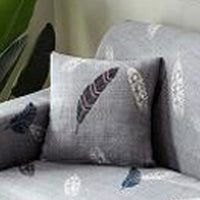 HKM-472595 Super Stretchable Geometric Sofa Slipcover for Three-Seater Couch, Polyester Fabric
